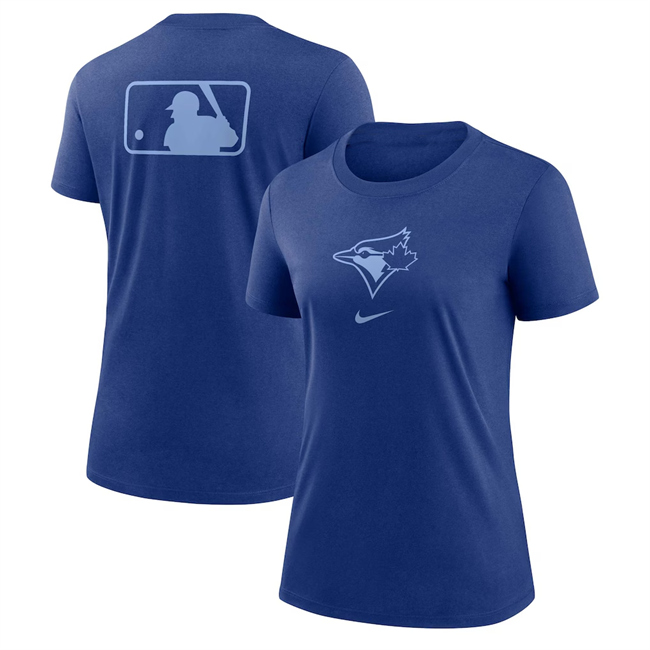 Women's Toronto Blue Jays Royal Early Work Tri-Blend Dri-FIT T-Shirt(Run Small)